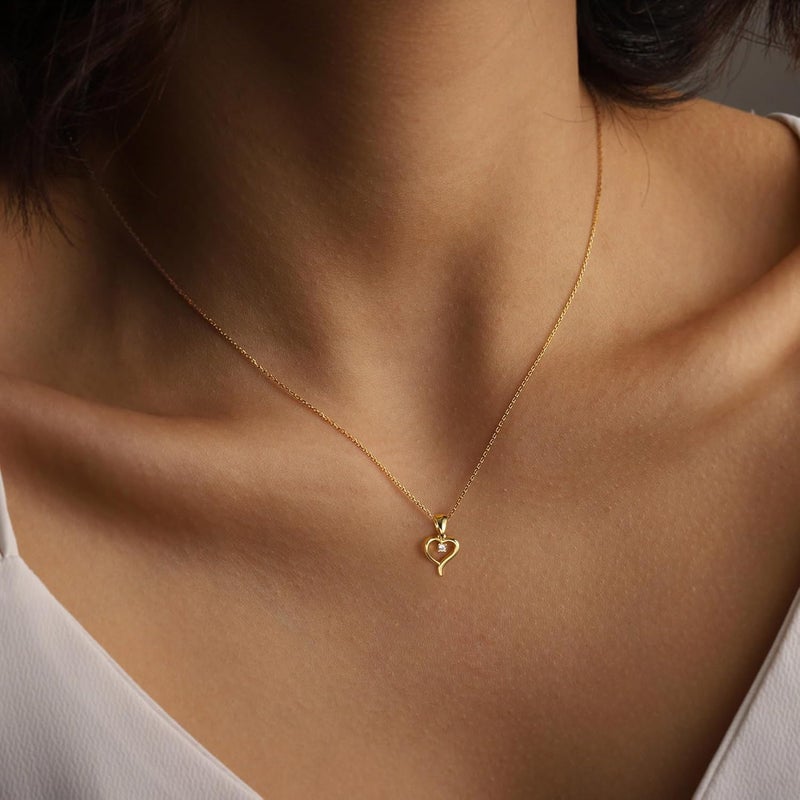 Ieftop Valentines Birthday Gifts for Women Teen Girls - Dainty 14K Gold/Silver Plated Cute Heart Handmade Disc Circle Bee Choker Adjustable Necklace for Women Teenage Girl Trendy Jewelry - Image 4